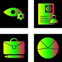 view setting and global profile Icon vector