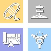 Direction and Rope Icon vector