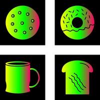 cookie and doughnut Icon vector