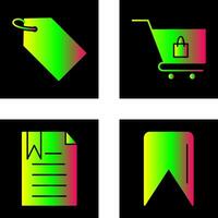 tag and cart Icon vector