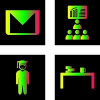 e mail and class Icon vector