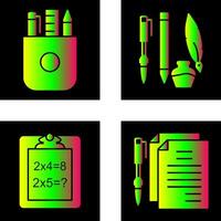 Stationery and Writing Equipment Icon vector