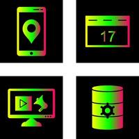 Gps Service and Event Management Icon vector