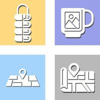 Sleeping Bag and Mug Icon vector