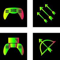 Gaming Console and Arrows Icon vector