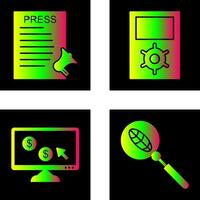 Press Releases and Management Icon vector