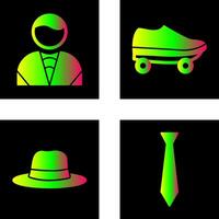 Man and Skates Icon vector