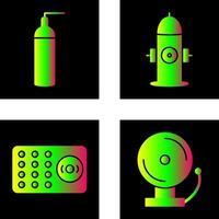 hydrant and oxygen tank Icon vector