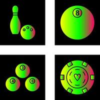 Bowling and Eight Ball Icon vector