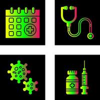 Calender and healthcare Icon vector