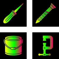 Awl and Screw Icon vector