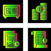 Safe Box and COINS Icon vector