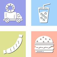 Delivery Truck and Cold Drink Icon vector