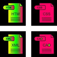 HTM and CSS Icon vector