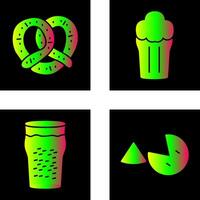 Pretzel and Pint of Beer Icon vector