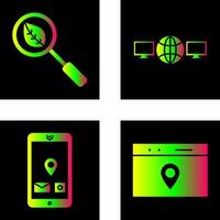 organic search and networks Icon vector