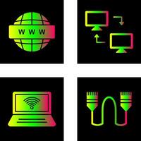 Sharing Systems and World Wide Icon vector