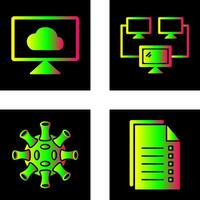 Cloud Systems and Connected Icon vector