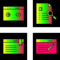 clean code and case study Icon vector