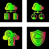 archivo y nube icono vector