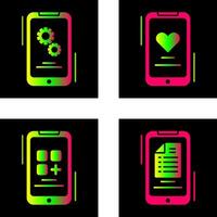 Setting and Favourite Icon vector