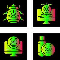 error y virus icono vector