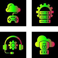 Gaming and Server Icon vector