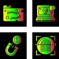 Worm and Online Fraud Icon vector