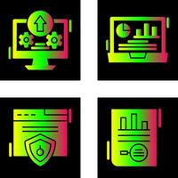 Upload and Dashboard Icon vector