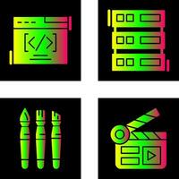 Web Coding ND Server Icon vector