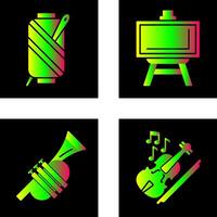 Needle and Easel Icon vector