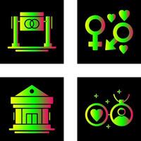 Wedding and Genders Icon vector