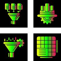 Data Collection and Engineering Icon vector