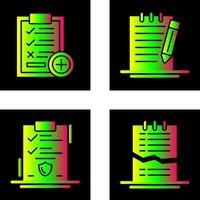 Medical Examination List and Check Up List Icon vector