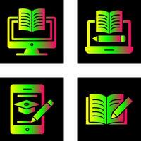 Digital Learning and Written Icon vector