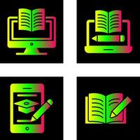 Digital Learning and Written Icon vector