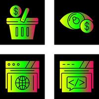 Shopping Basket and Eye Icon vector