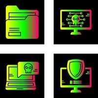 Folder and Malware Icon vector
