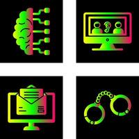 Brain and Listening Icon vector