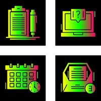 Contract and Question Icon vector