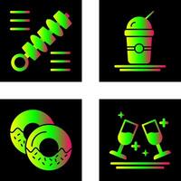 Skewer and Frappe Icon vector