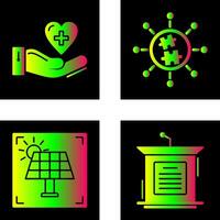 Puzzle and Care Icon vector