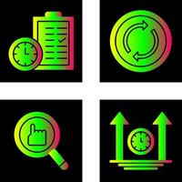 Time Planing and Loop Icon vector