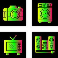 Digital Camera and Washing Icon vector