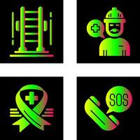 Ladder and Support Icon vector