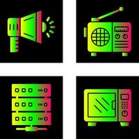 Megaphone and Radio Icon vector