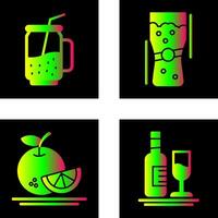 Cocktail and Pint Of Beer Icon vector