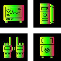 Cardiogram and Cpu Icon vector