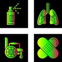 Hand and Lungs Icon vector