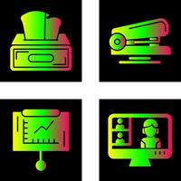 Tissue Box and Stapler Icon vector